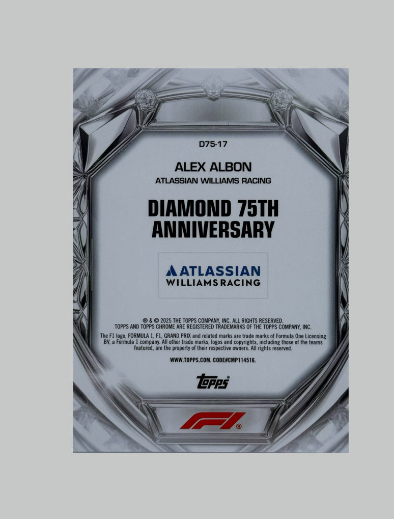 Topps Chrome F1 2025 Alex Albon 218/299