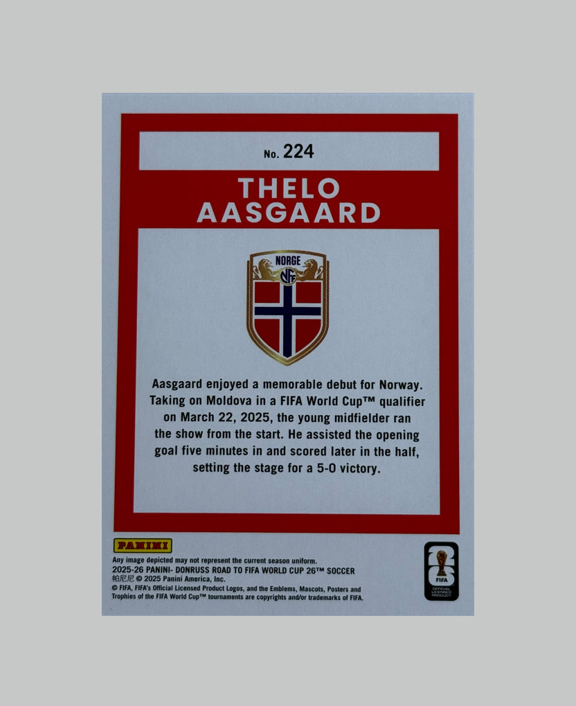 Panini Donruss Road to World Cup 2025-26 Thelo Aasgard 334/349