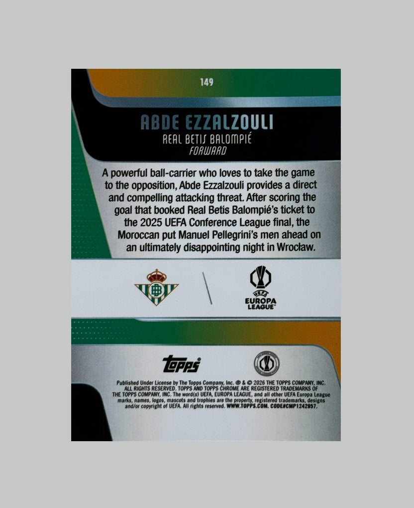 Topps Chrome UCC 2025-26 Abde Ezzalzouli 71/99