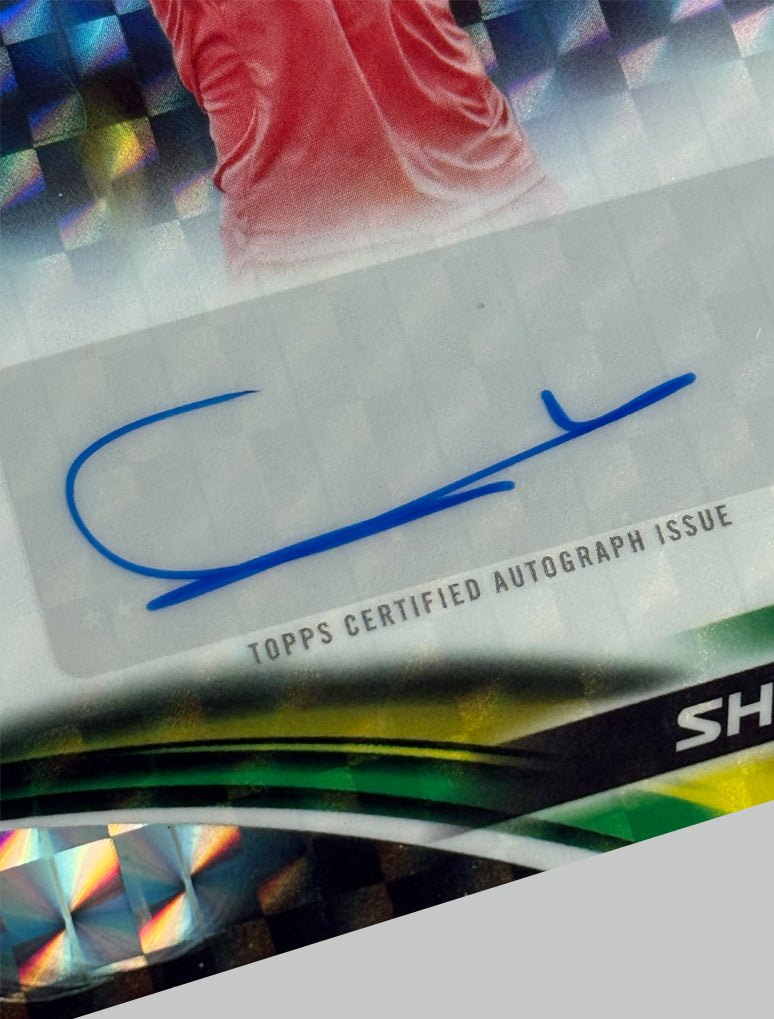 Topps Chrome Tennis 2025 Abdullah Shelbayh Geometric Refractor Auto