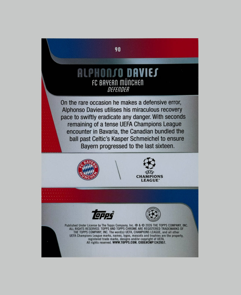 Topps Chrome UCC 2025-26 Alphonso Davies 37/75