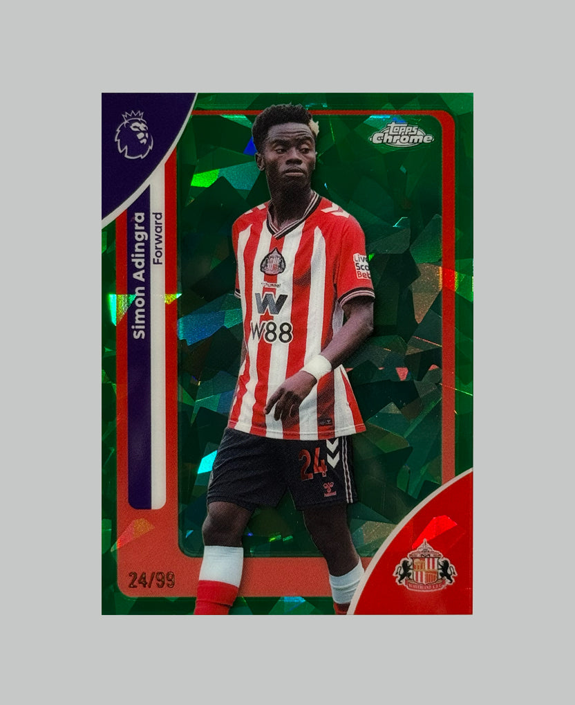 Topps Chrome Premier League 2026 Simon Adingra 24/99 Sapphire