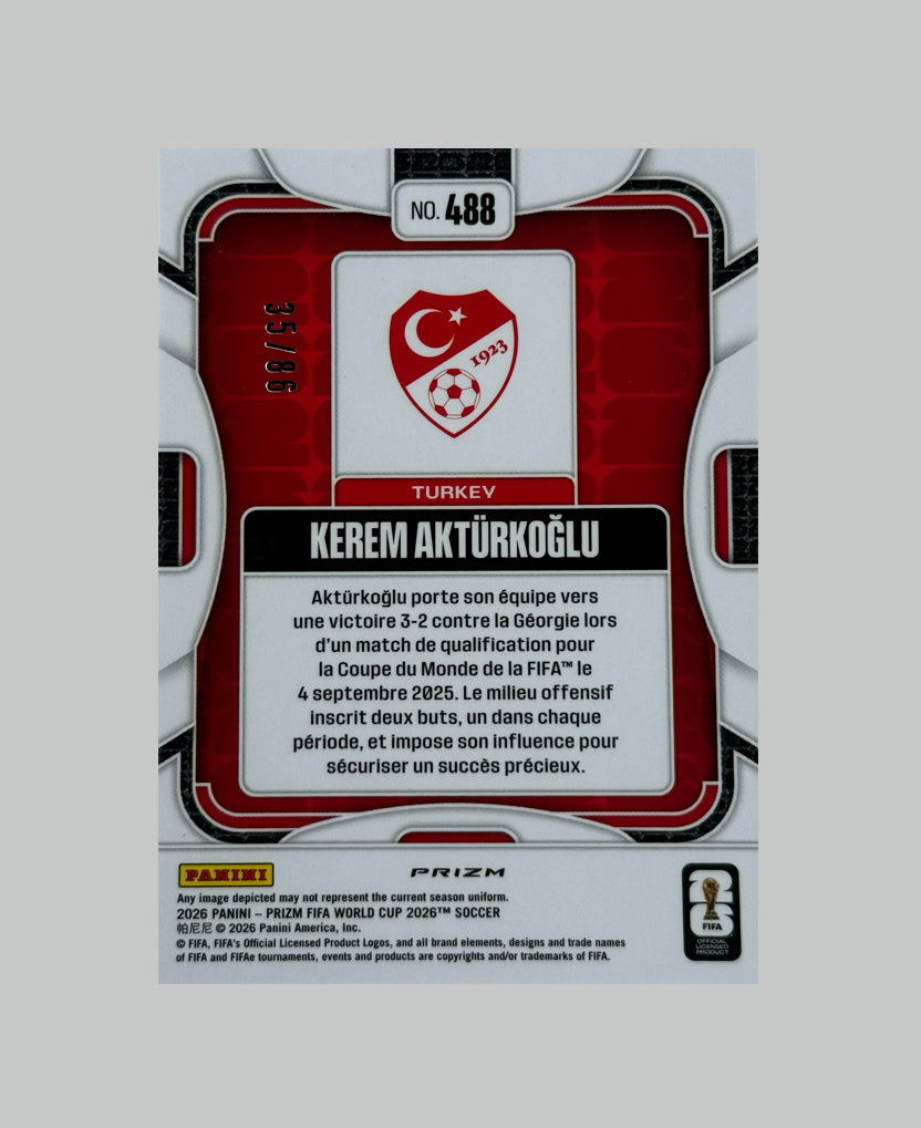 Panini Prizm World Cup 2026 Kerem Akturkoglu 35/86