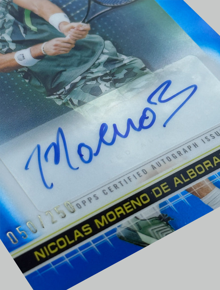 Topps Chrome Tennis 2024 Nicolas Moreno De Alboran 050/250