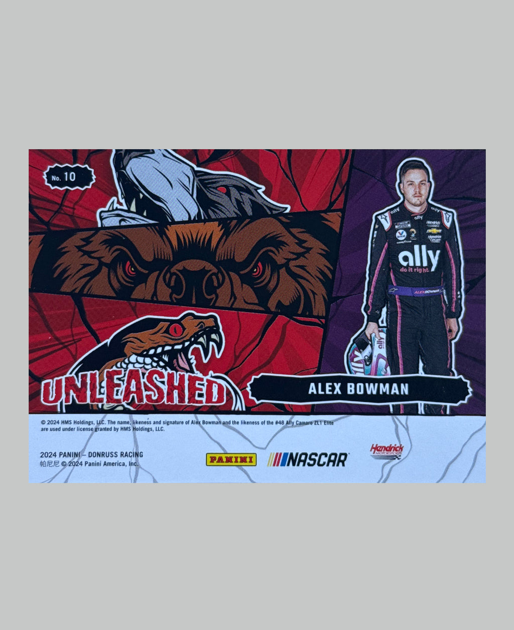 Panini Donruss NASCAR Alex Bowman Unleashed