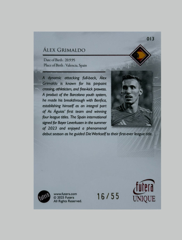 Futera Alex Grimaldo 16/55