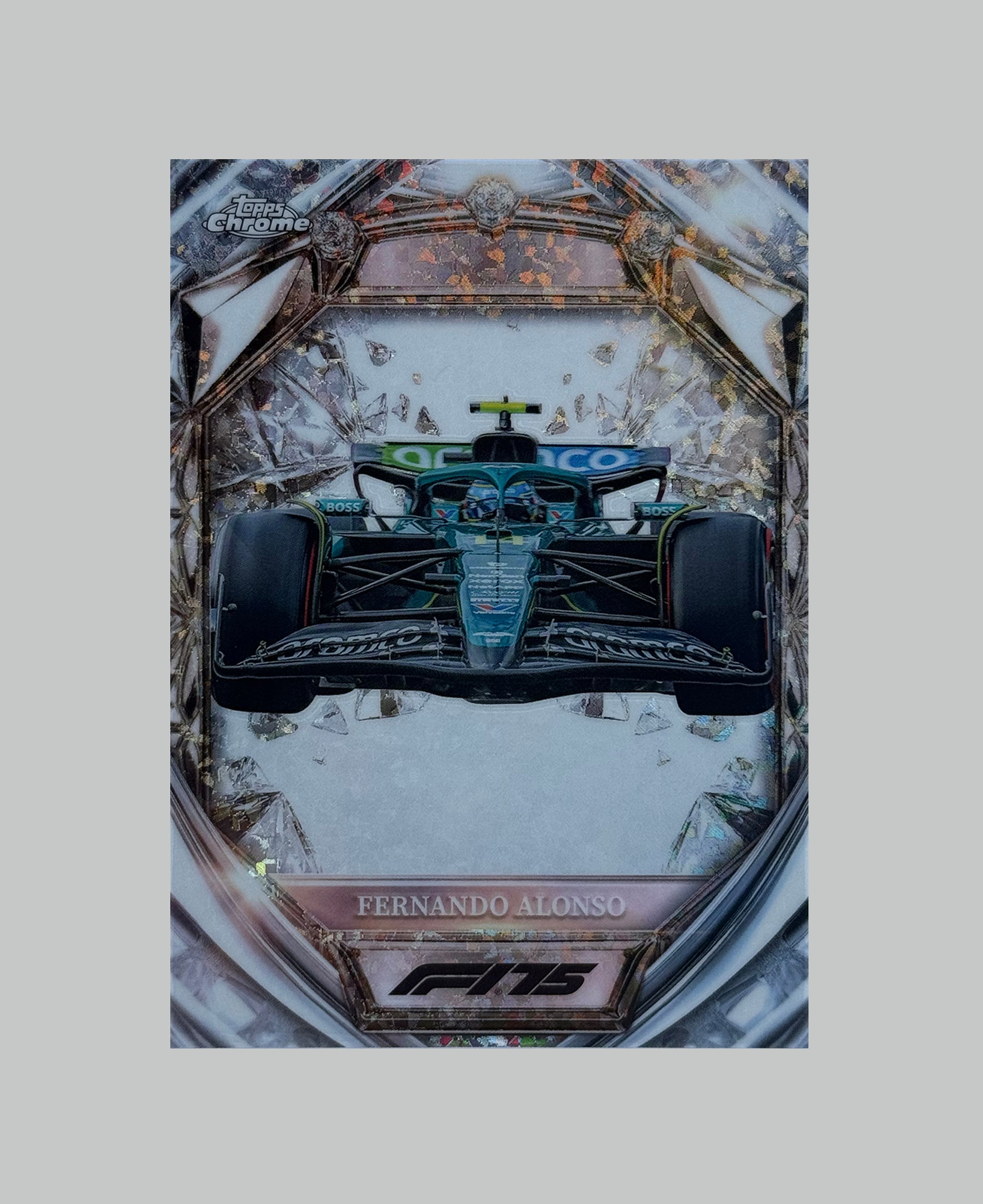 Topps Chrome F1 Fernando Alonso Diamond 75th Anniversary