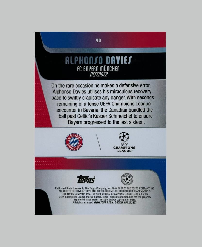 Topps Chrome UCC 2025-26 Alphonso Davies 103/299