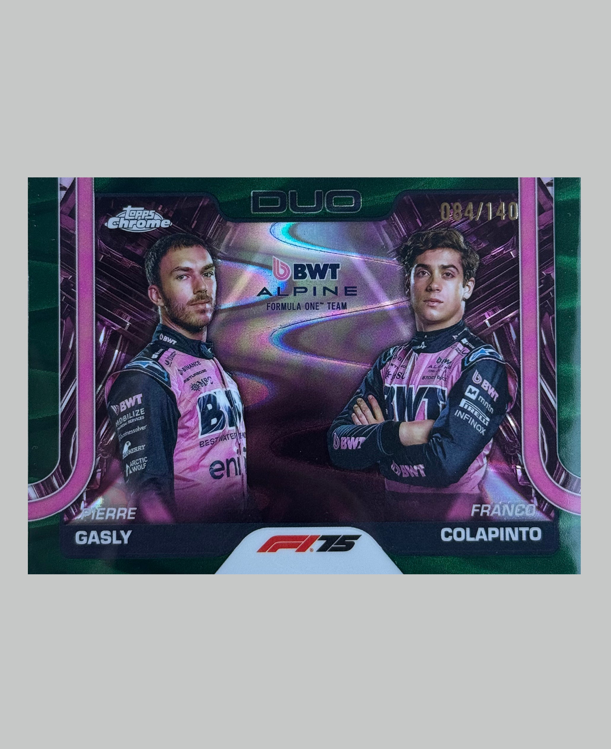 Topps Chrome F1 2025 Alpine Duo 084/140