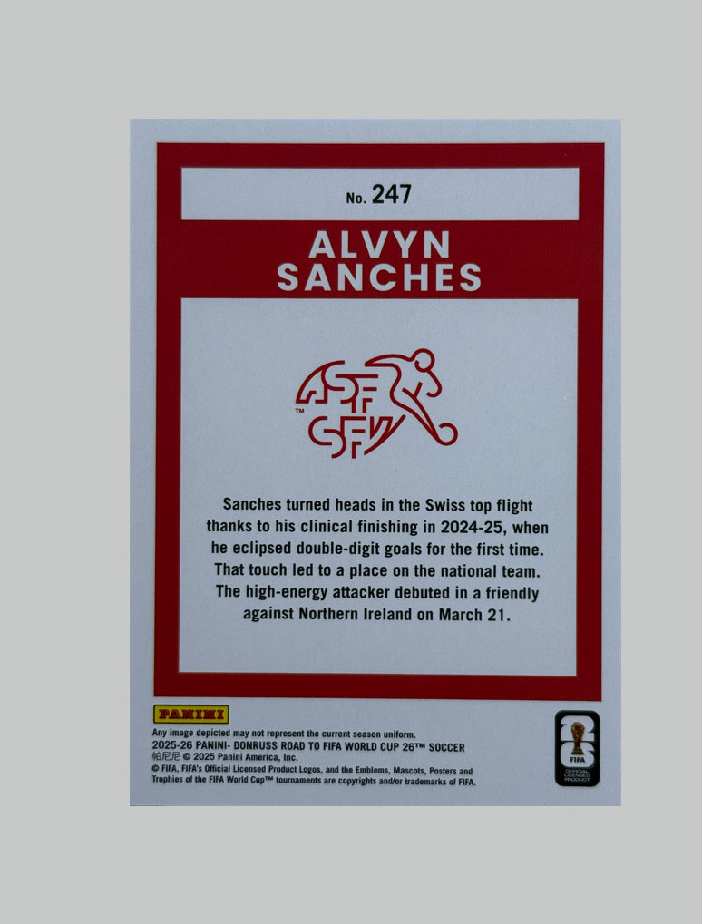 Panini Donruss Road to World Cup 2025-26 Alvyn Sanches 149/199
