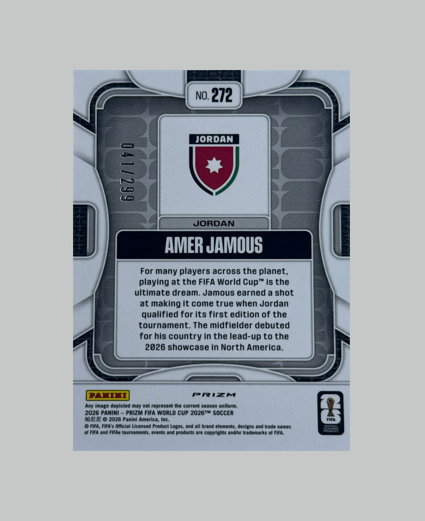 Panini Prizm World Cup 2026 Amer Jamous 041/299