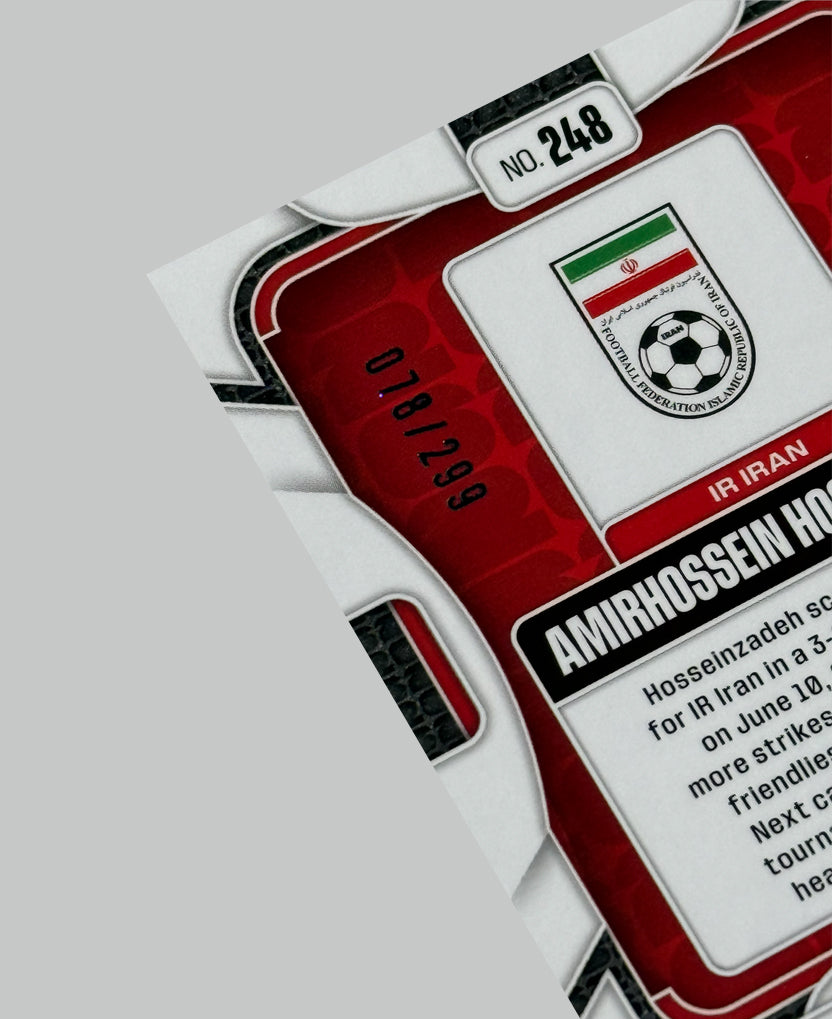 Panini Prizm World Cup 2026 Amirhossein Hosseinzadeh (RC) 078/299
