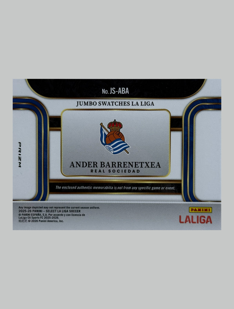 Panini Select La Liga 2025-26 Ander Barrenetxea Relic
