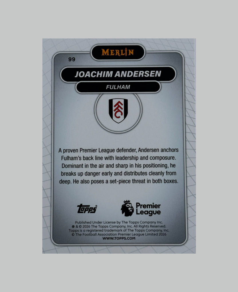 Topps Merlin Premier League 2025-26 Joachim Andersen 030/250