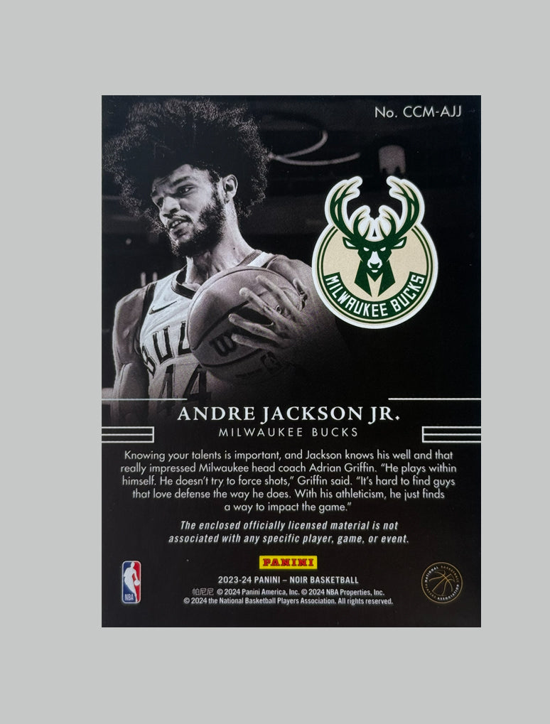 Panini Noir 2023-24 Andre Jackson Jr. (RC) 41/49 Relic