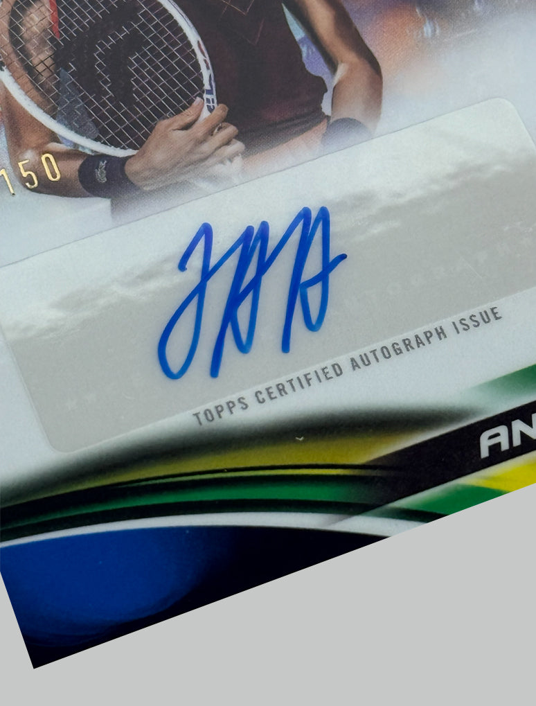 Topps Chrome Tennis 2025 Erika Andreeva 141/150 Auto
