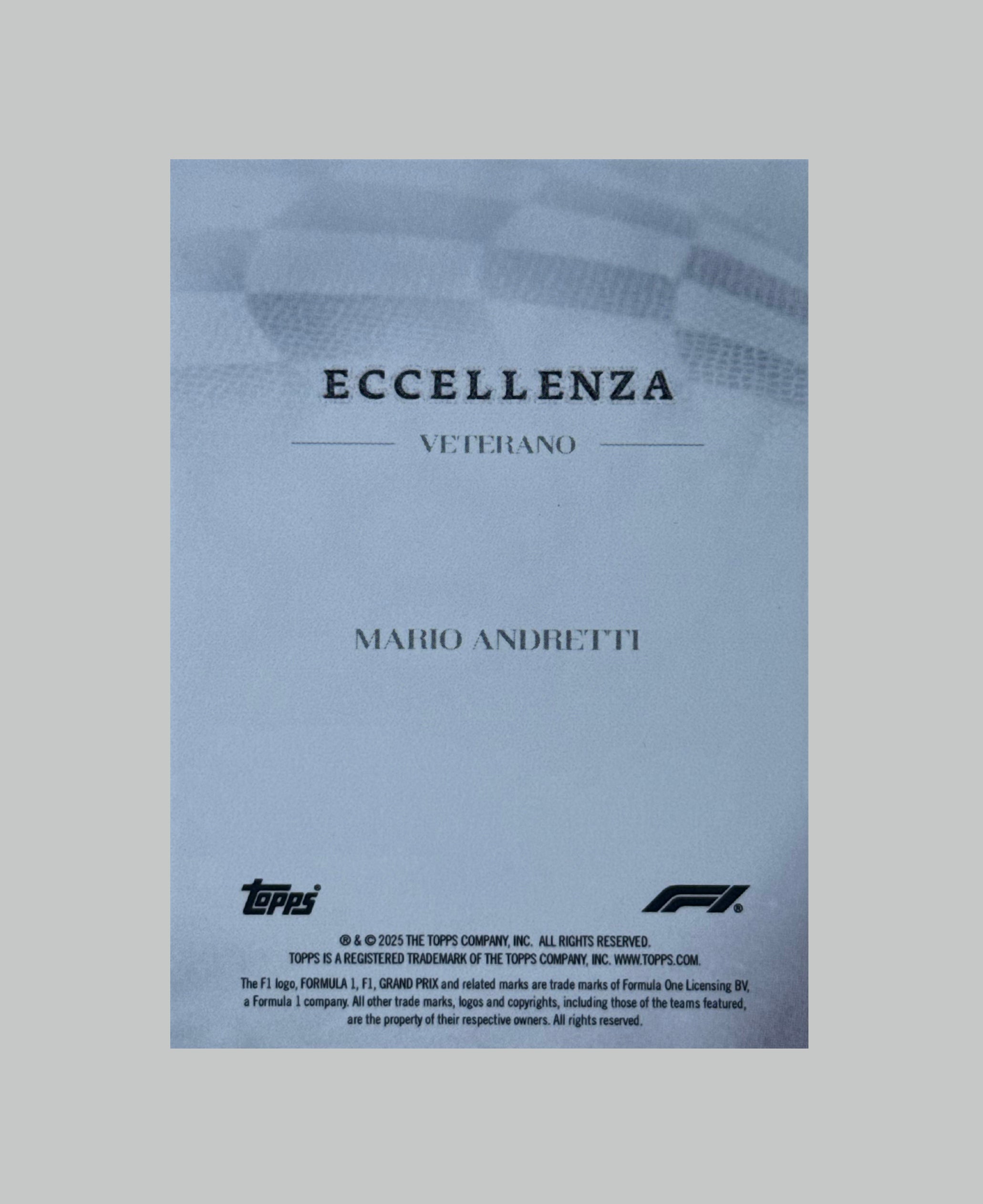 Topps F1 Ecellenza 2025 Mario Andretti