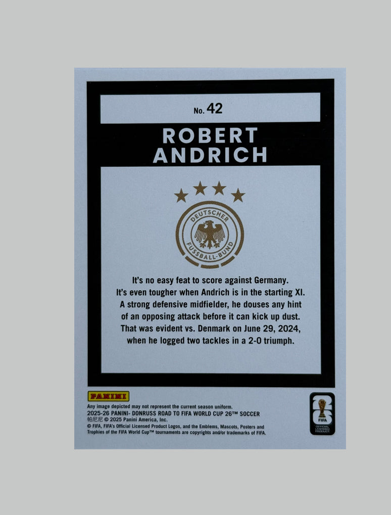 Panini Donruss Road to World Cup 2025-26 Robert Andrich 09/75