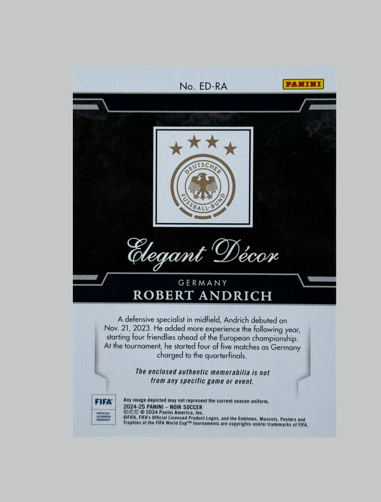 Panini Noir 2024-25 Robert Andrich 08/80 Relic