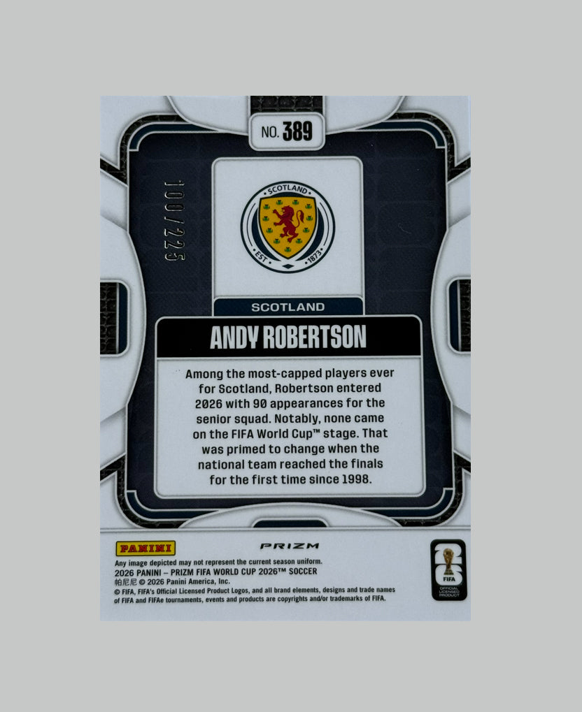 Panini Prizm World Cup 2026 Andy Robertson 100/225