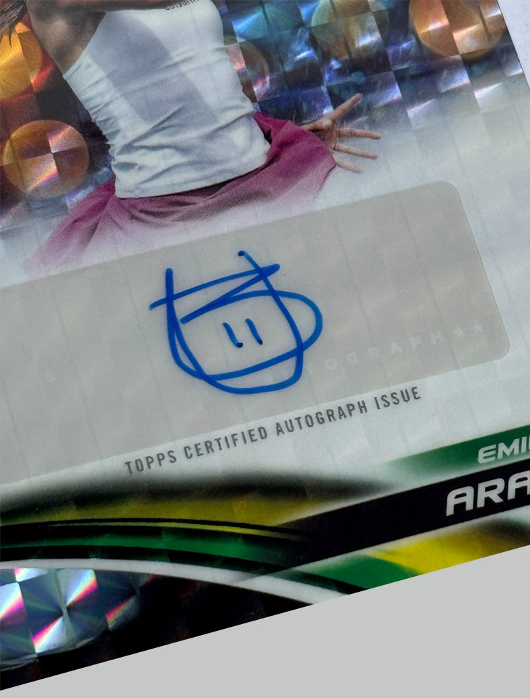 Topps Chrome Tennis 2025 Emiliana Arango Geometric Refractor Auto