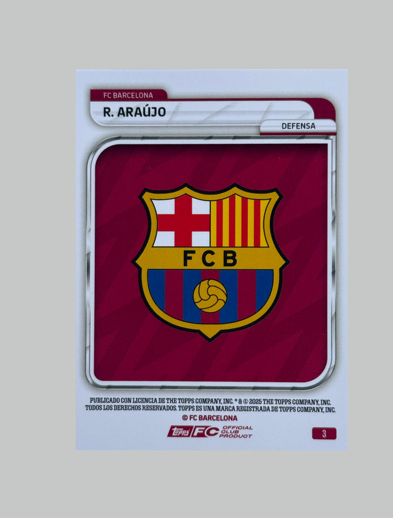 Topps Barcelona Team Set Ronald Araujo 06/50