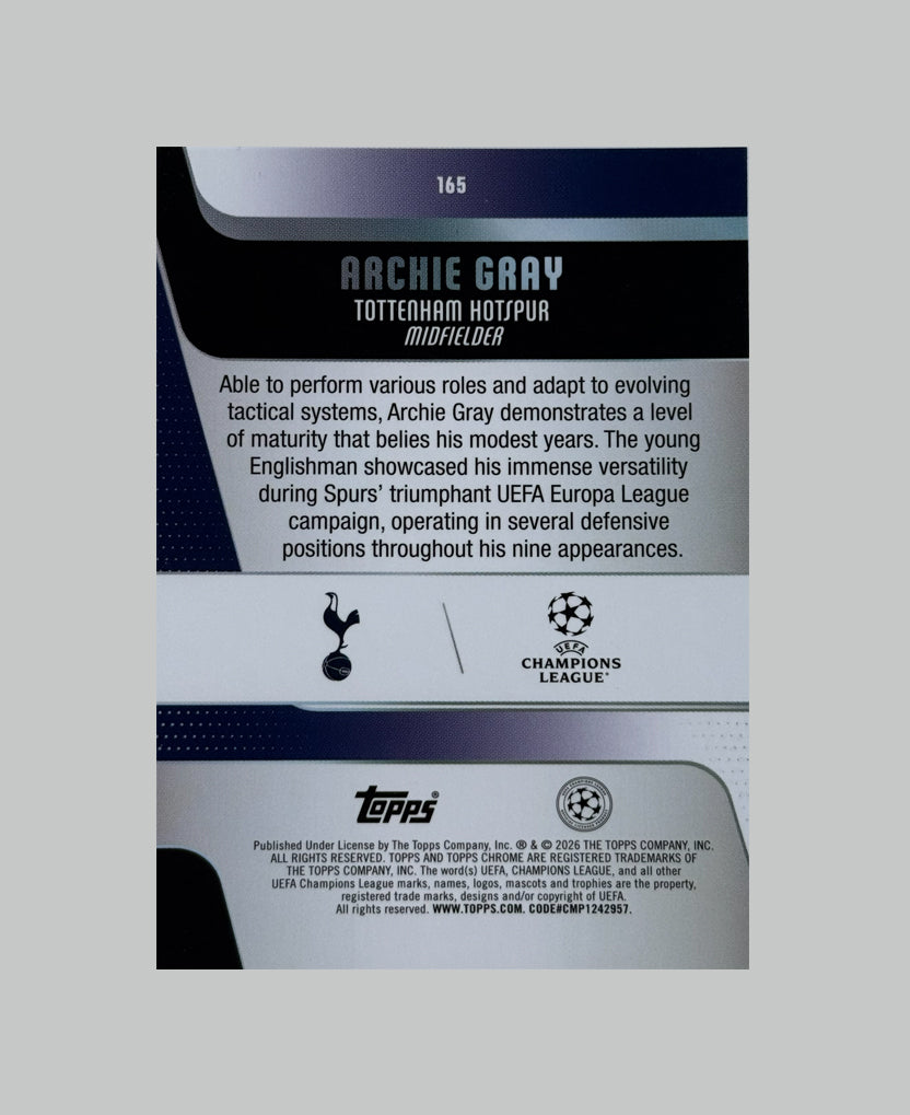 Topps Chrome UCC 2025-26 Archie Gray 20/75