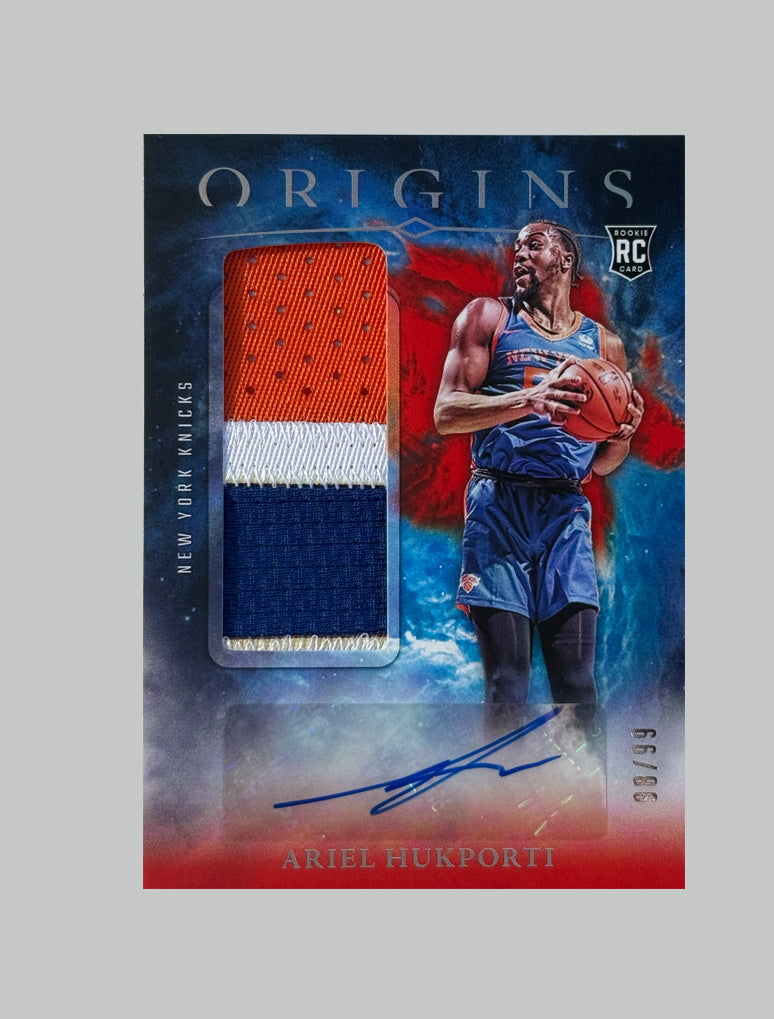 Panini Origins 2024-25 Ariel Hukporti (RC) 98/99 Auto/Relic