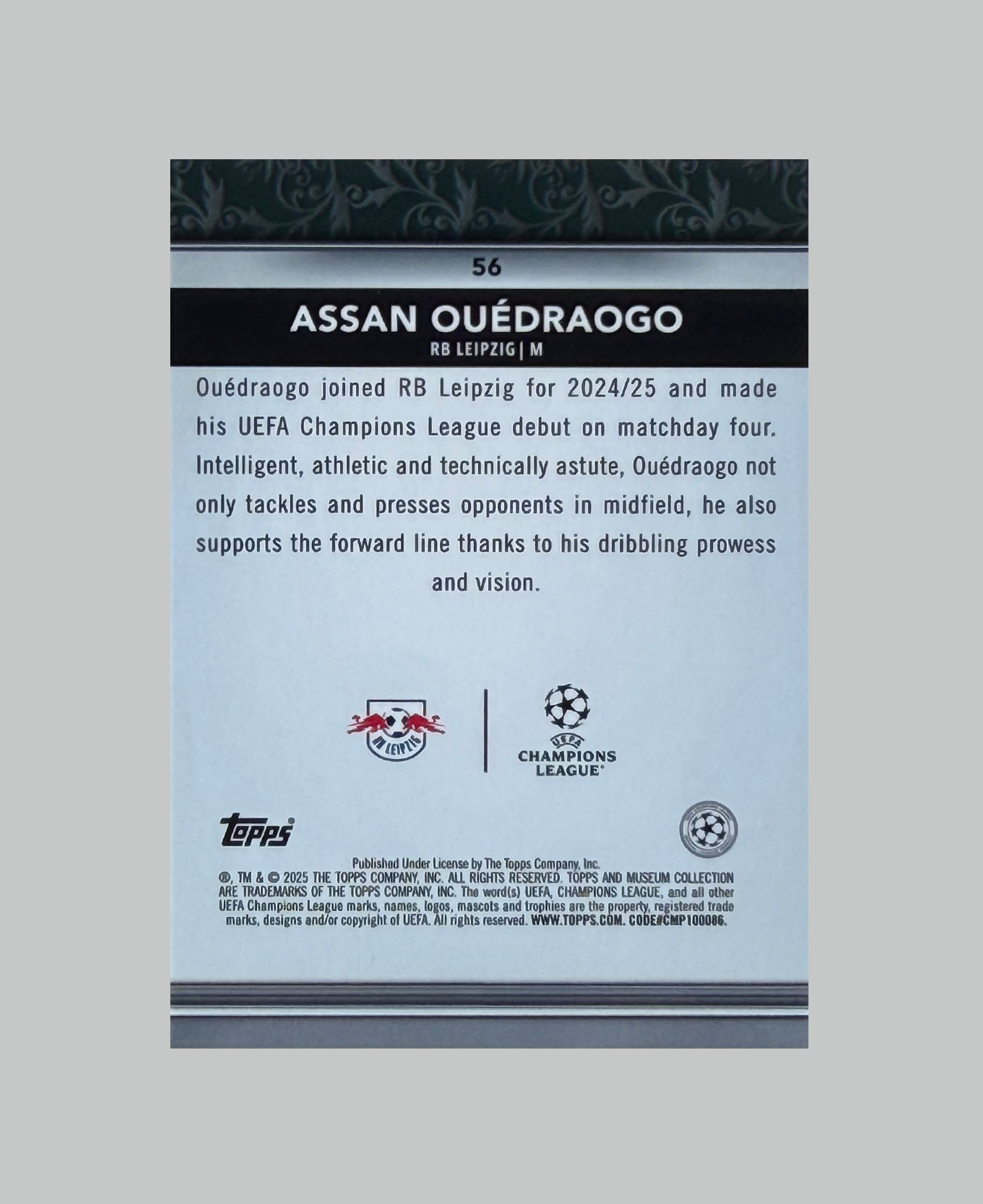 Topps Museum Collection 2024-25 Assan Ouedraogo (RC)
