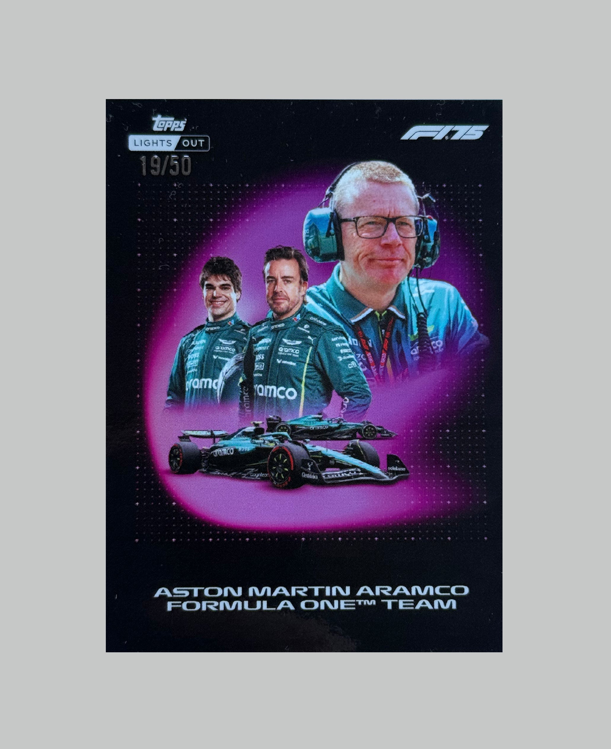 Topps F1 Lights Out 2025 Aston Martin 19/50