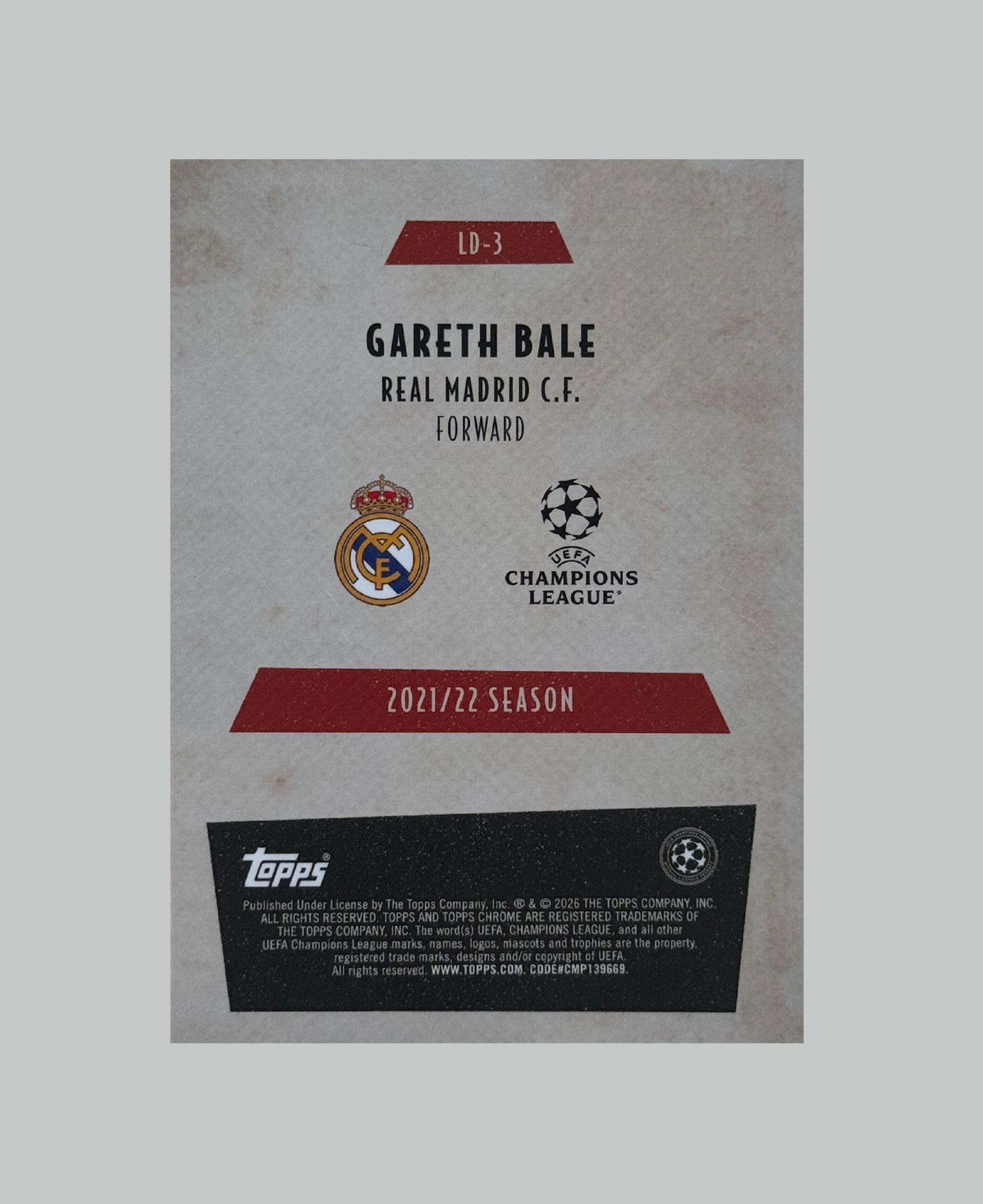 Topps Chrome UCC 2025-26 Gareth Bale Last Dance