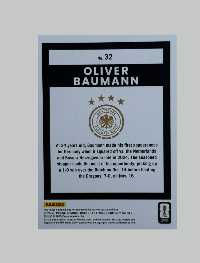 Panini Donruss Road to World Cup 2025-26 Oliver Baumann 06/75
