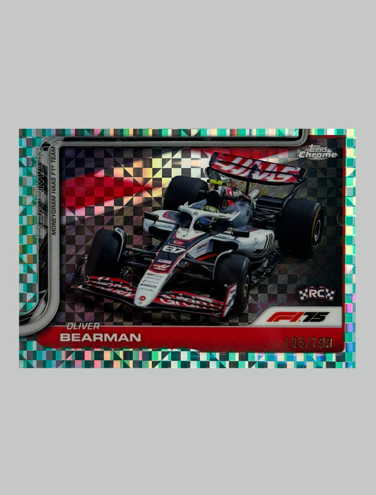 Topps Chrome F1 2025 Oliver Bearman (RC) 105/199