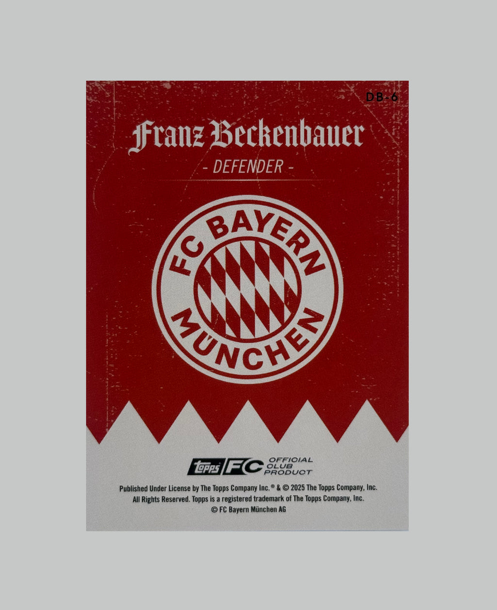 Topps Bayern Munich Team Set 2024-25 Franz Beckenbauer 98/99