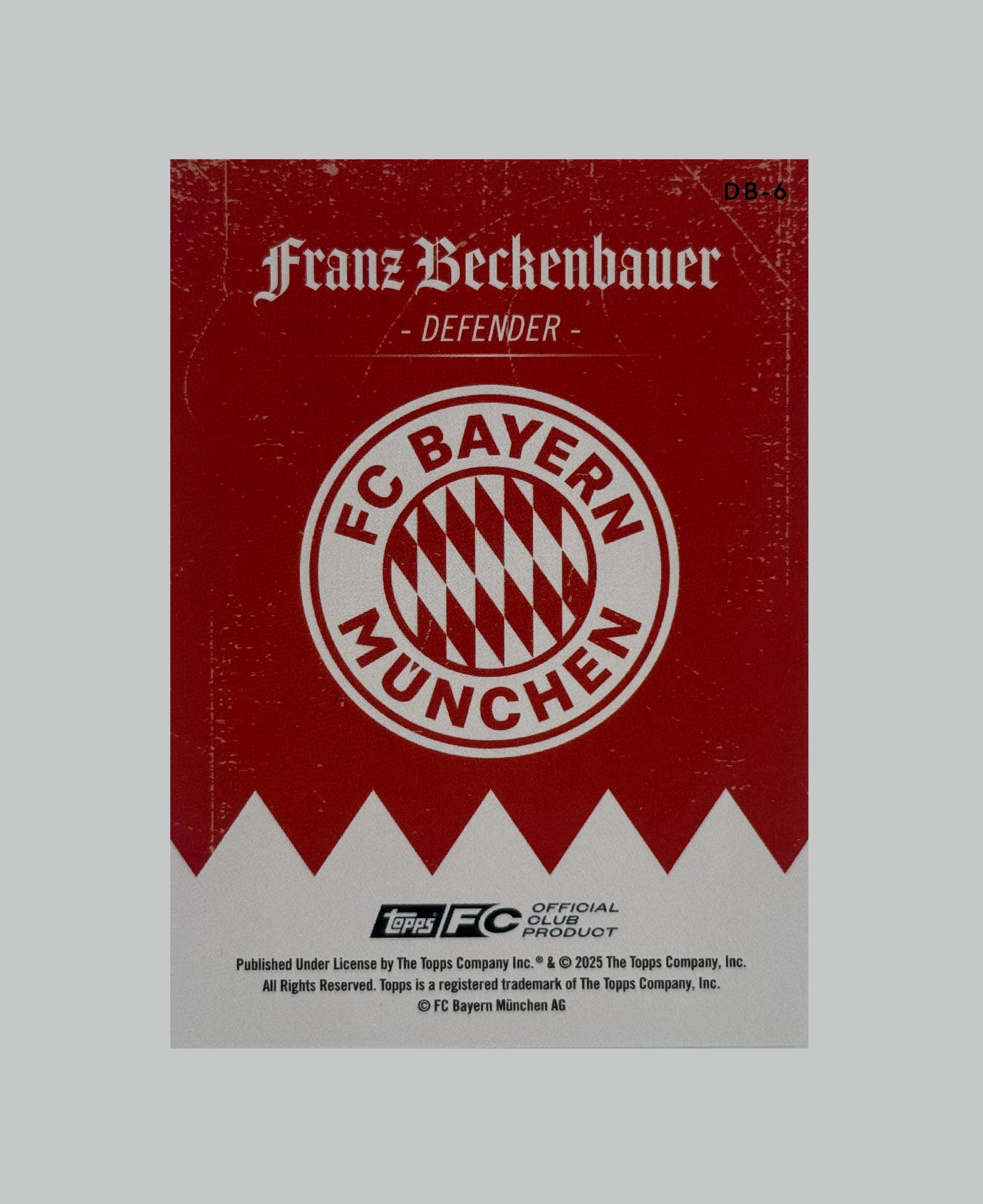 Topps Bayern Munich Team Set 2024-25 Franz Beckenbauer 98/99