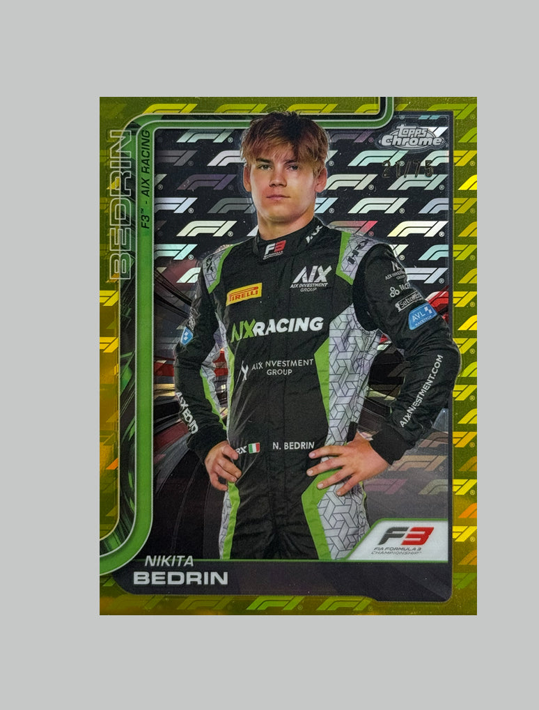 Topps Chrome F1 2025 Nikita Bedrin 21/75 Logofractor