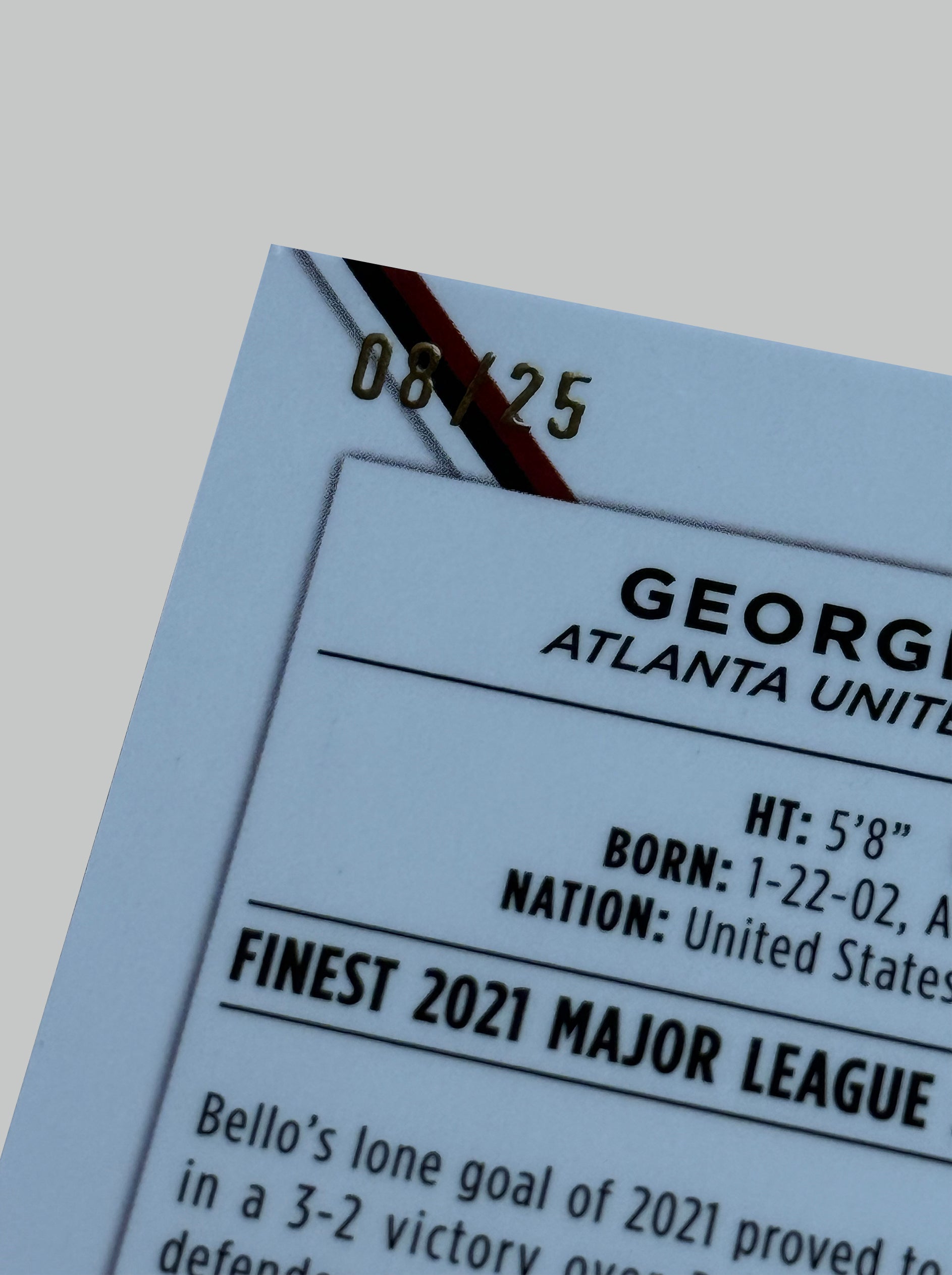 Topps Finest MLS George Bello 08/25