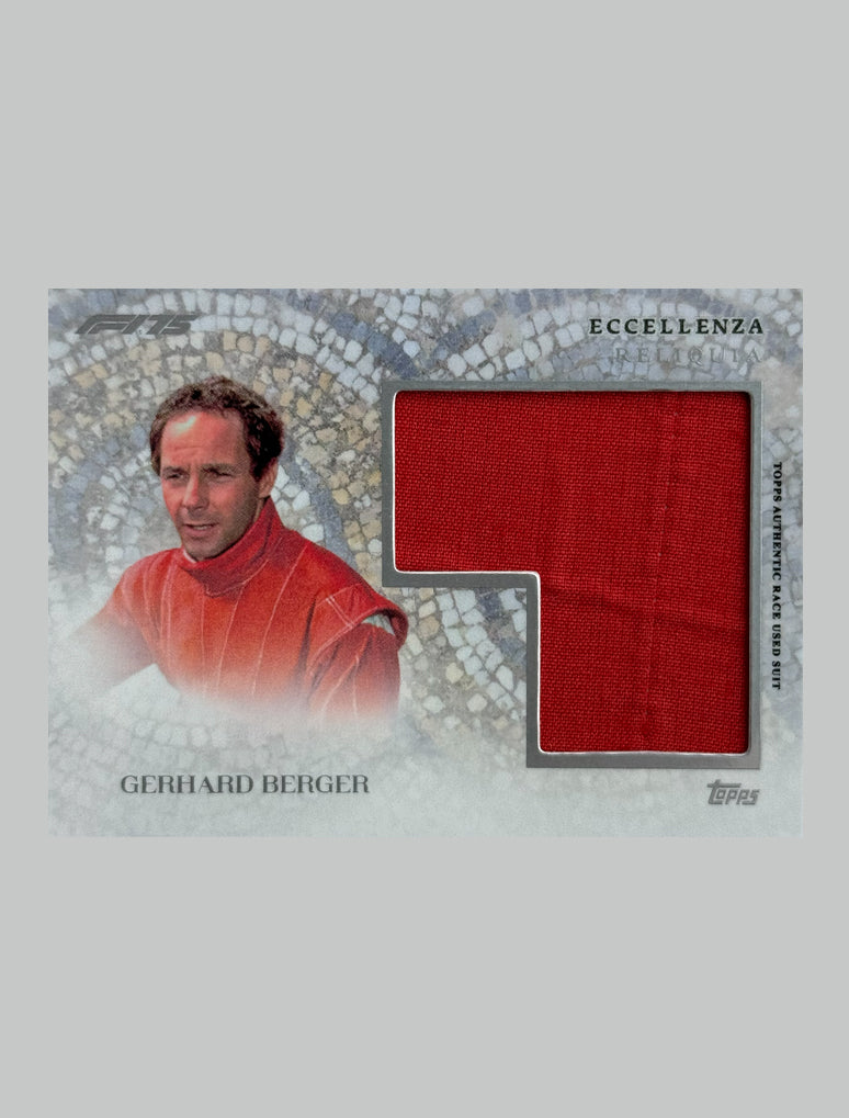 Topps F1 Ecellenza 2025 Gerhard Berger Race Used Relic