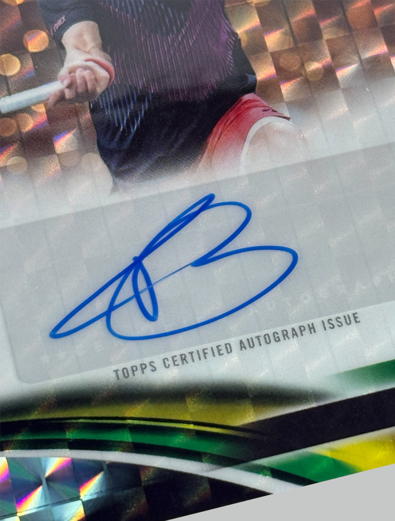 Topps Chrome Tennis 2025 Zizou Bergs Geometric Refractor Auto