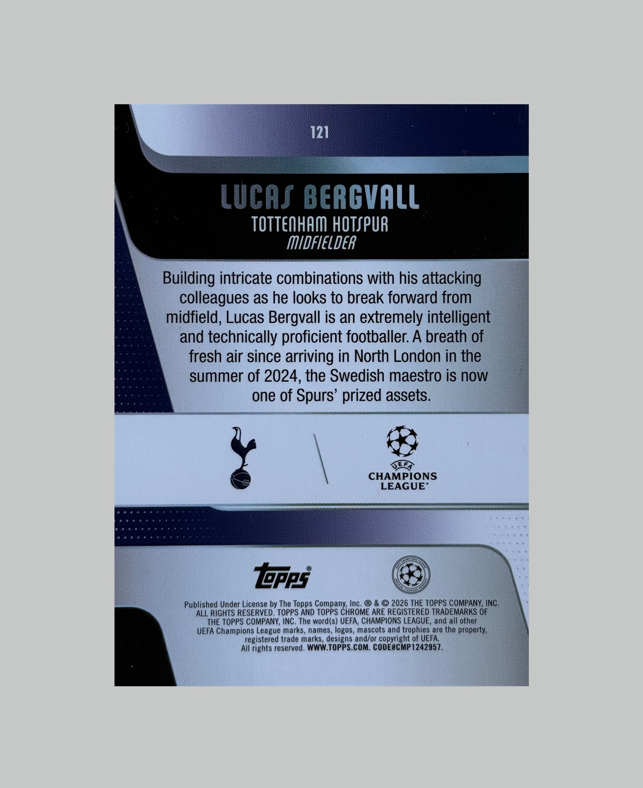 Topps Chrome UCC 2025-26 Lucas Bergvall