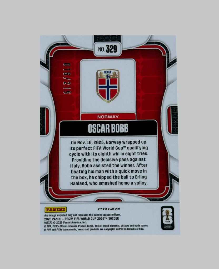 Panini Prizm World Cup 2026 Oscar Bobb 016/215