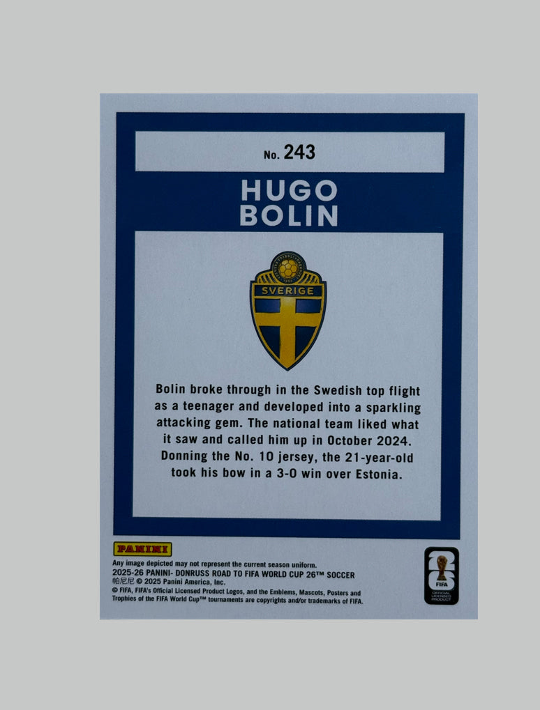 Panini Donruss Road to World Cup 2025-26 Hugo Bolin 231/349