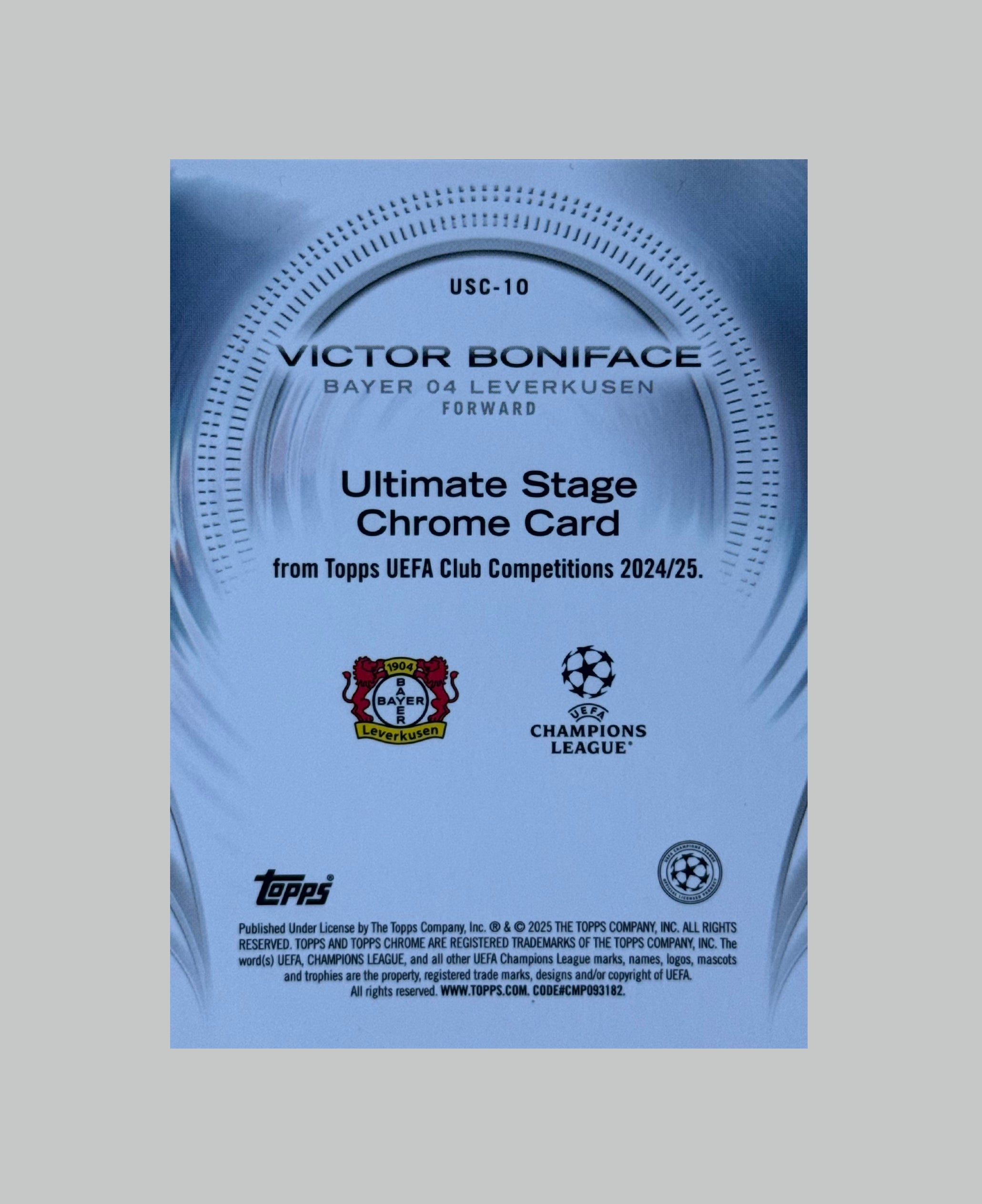 Topps UCC 2024-25 Victor Boniface 153/199 Ultimate Stage