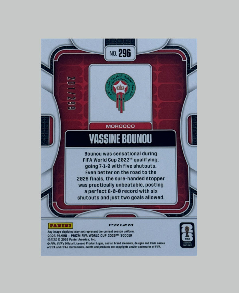 Panini Prizm World Cup 2026 Yassine Bounou 201/299