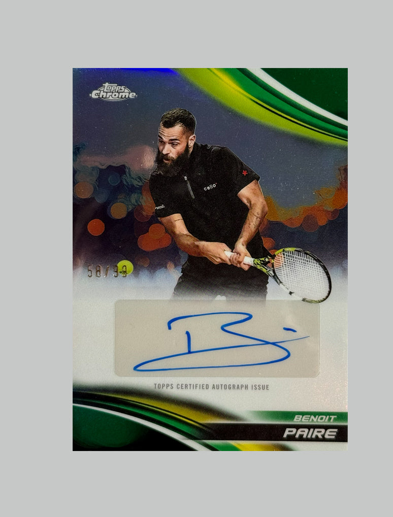 Topps Chrome Tennis 2025 Benoit Paire 58/99 Auto