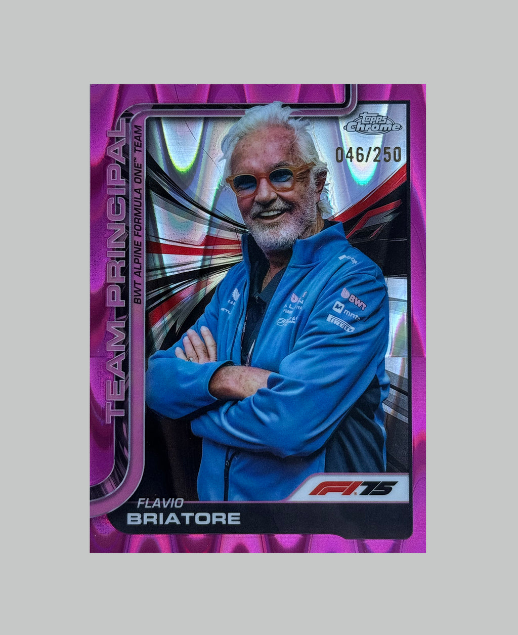 Topps Chrome F1 2025 Flavio Briatore 046/250