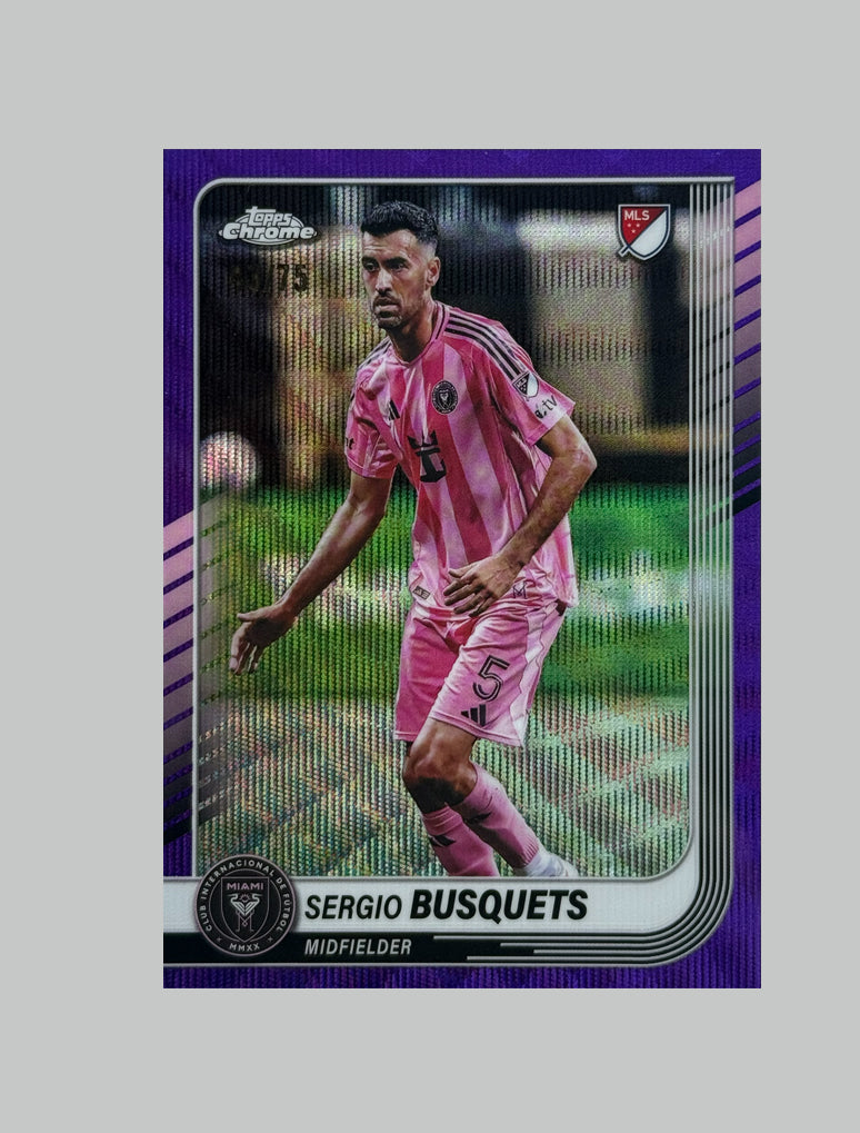 Topps Chrome MLS 2024-25 Sergio Busquets 43/75