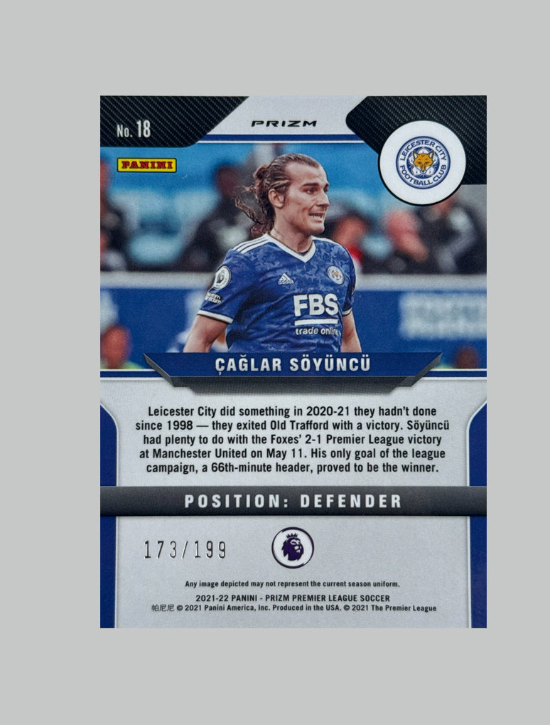 Panini Prizm Premier League 2021-2 Caglar Soyuncu 173/199
