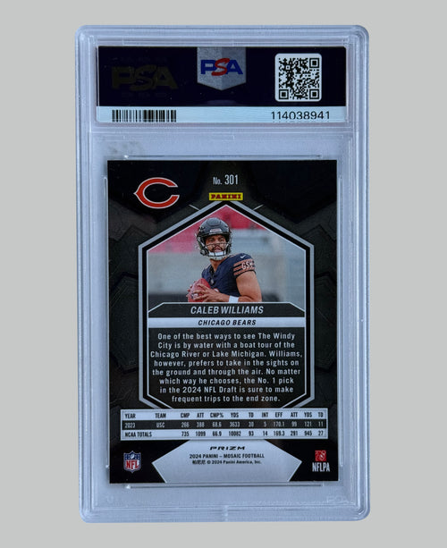 Panini Mosaic 2024 Caleb Williams PSA 9