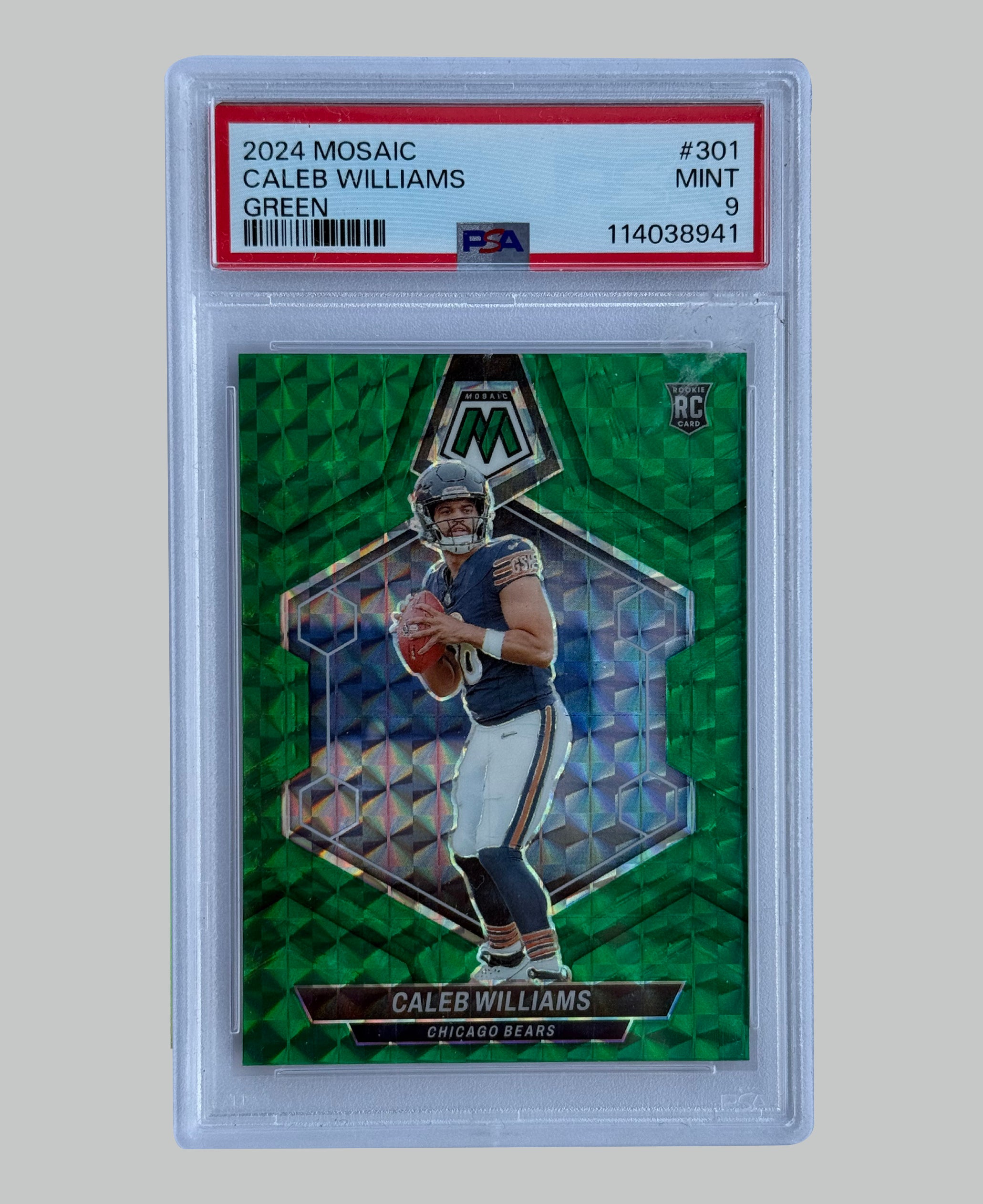Panini Mosaic 2024 Caleb Williams PSA 9
